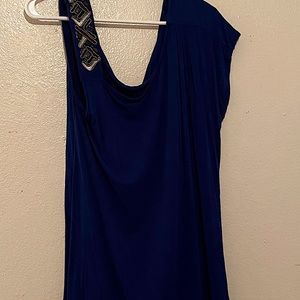 Dark blue top